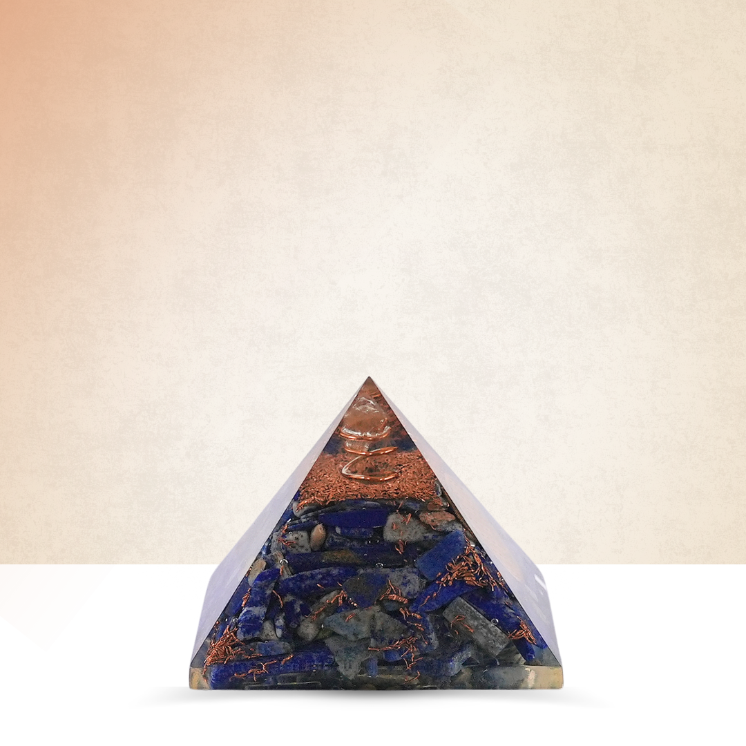 Gemsmantra Lapis Lazuli Orgonite Pyramid/Orgone Pyramid