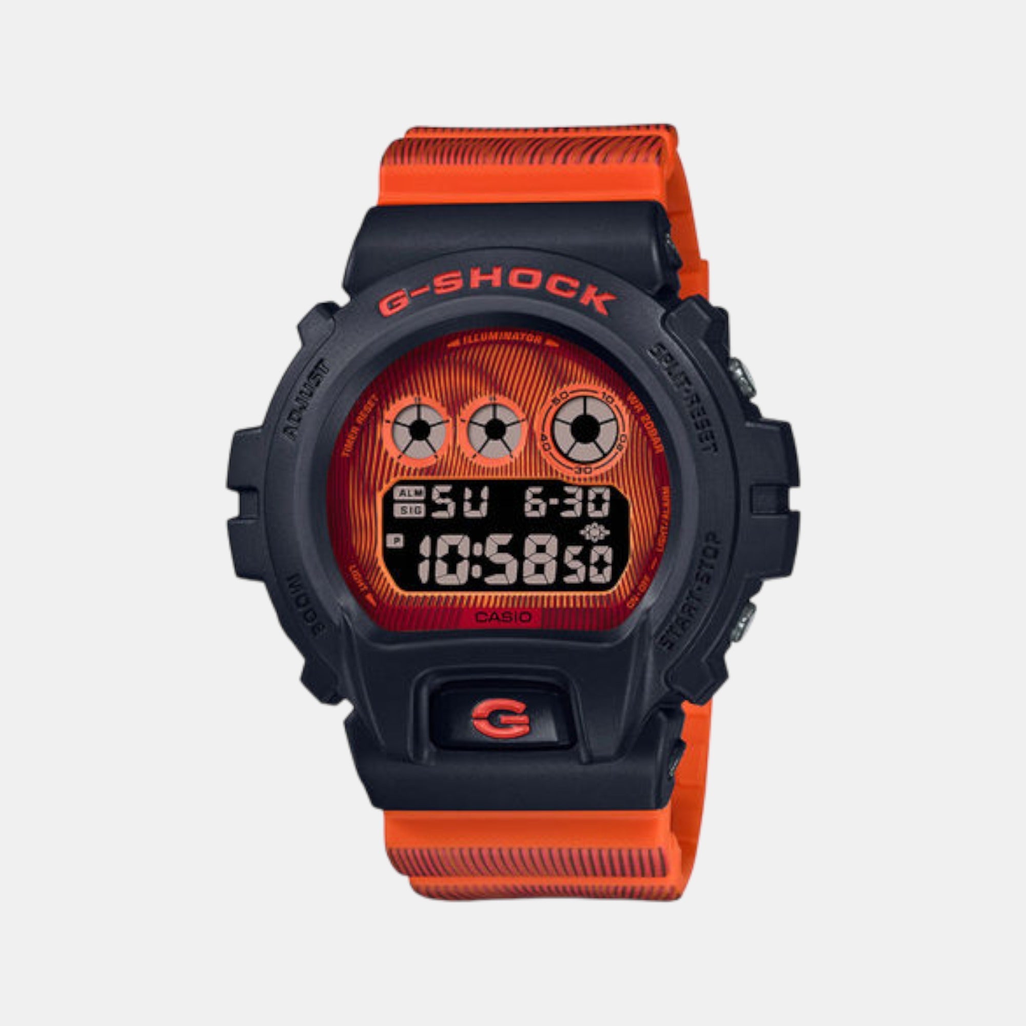 Casio G-Shock Men Quartz Two Tone Dial Digital Resin Watch G1326