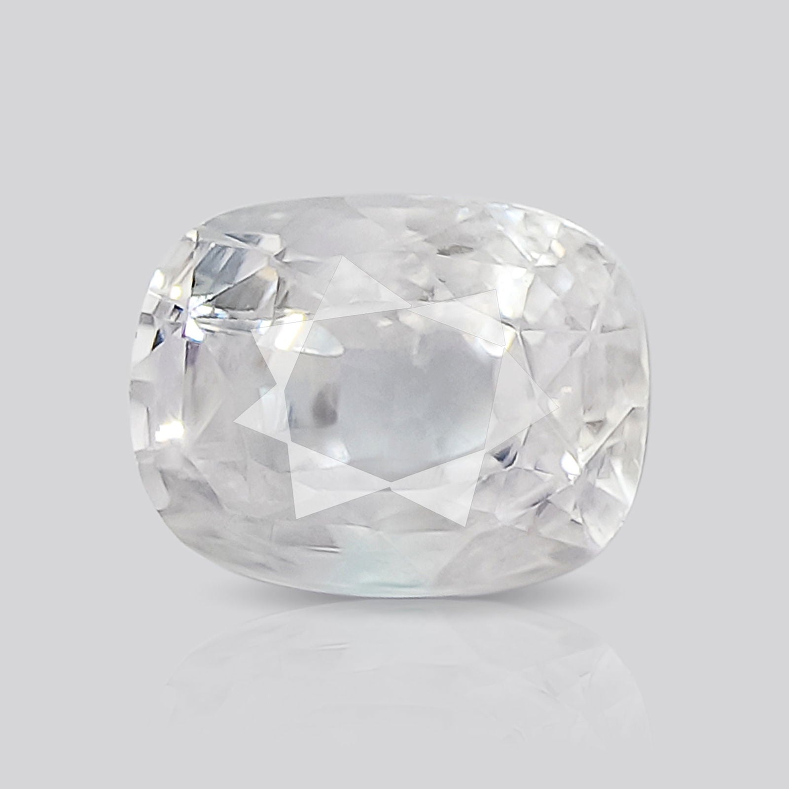 Gemsmantra White Sapphire (6.13 ratti)