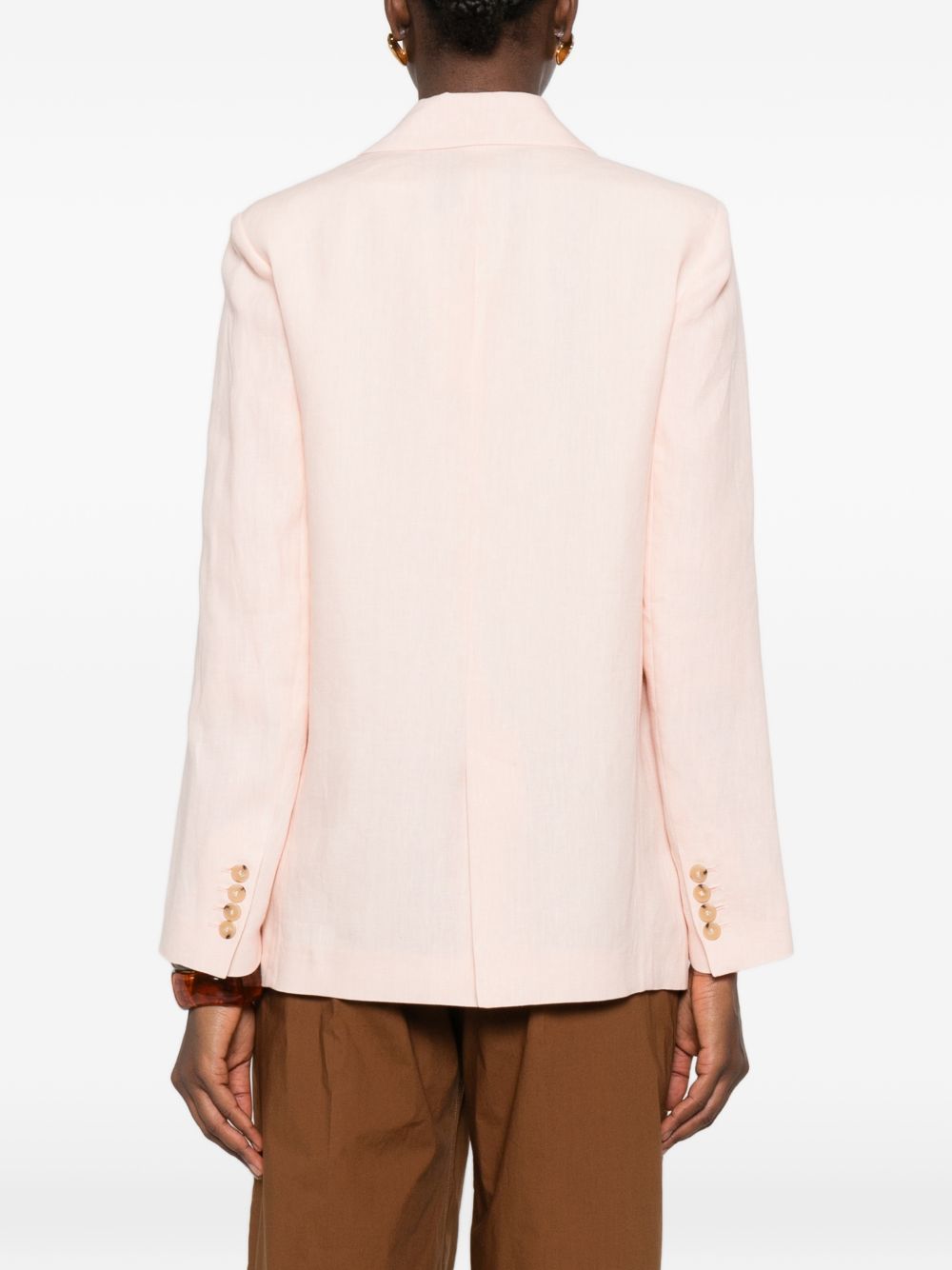 Forte Forte Linen single-breasted jacket – 100% fabric - view 2