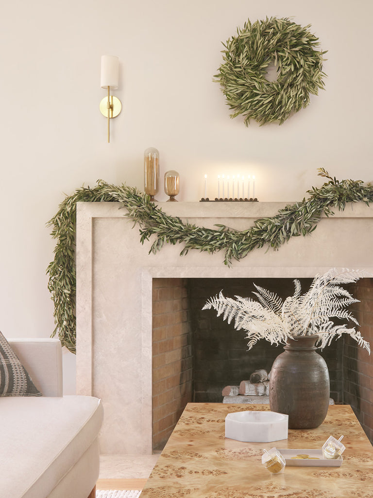 Lulu and Georgia Fresh Handmade Olive Branch Garland - view 2