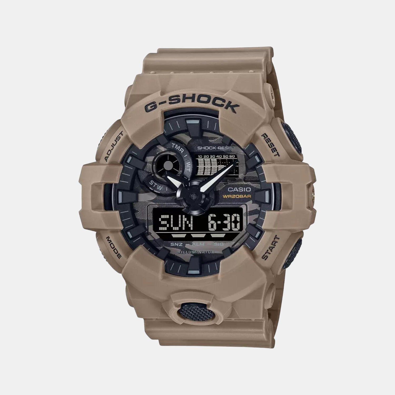 Casio G-Shock Men Quartz Black Dial Analog-Digital Resin Watch G1211