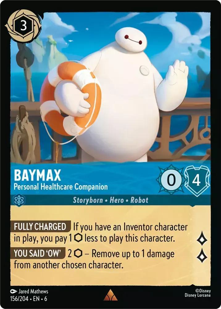 Lorcana Baymax - Personal Healthcare Companion - 156/204 [Azurite Sea] [Non-Foil]