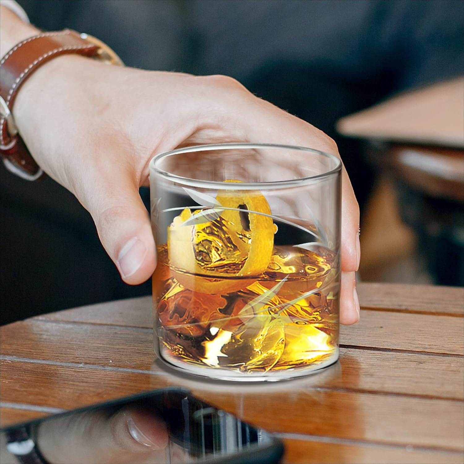 Treo by Milton Vector On The Rocks 350 Glass Tumbler | Transparent | Set of 6 Pcs - view 8