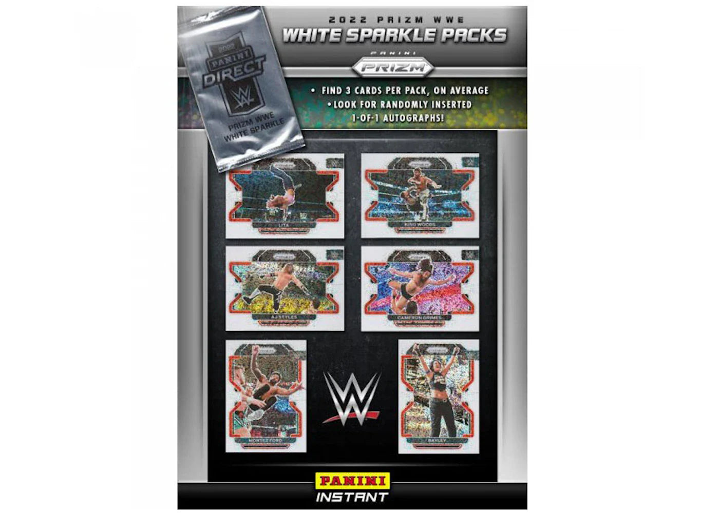 2022 Panini Prizm WWE Wrestling White Sparkle Pack - view 2