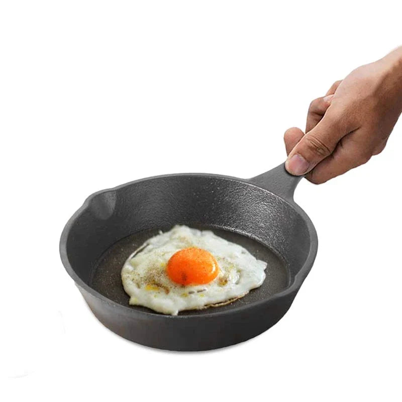 The Indus Valley CASTrong Cast Iron Fry Pan, Pre-seasoned, Nonstick, 100% Pure, Toxin-free, Induction, 15.2cm, 0.4L, 1.1kg