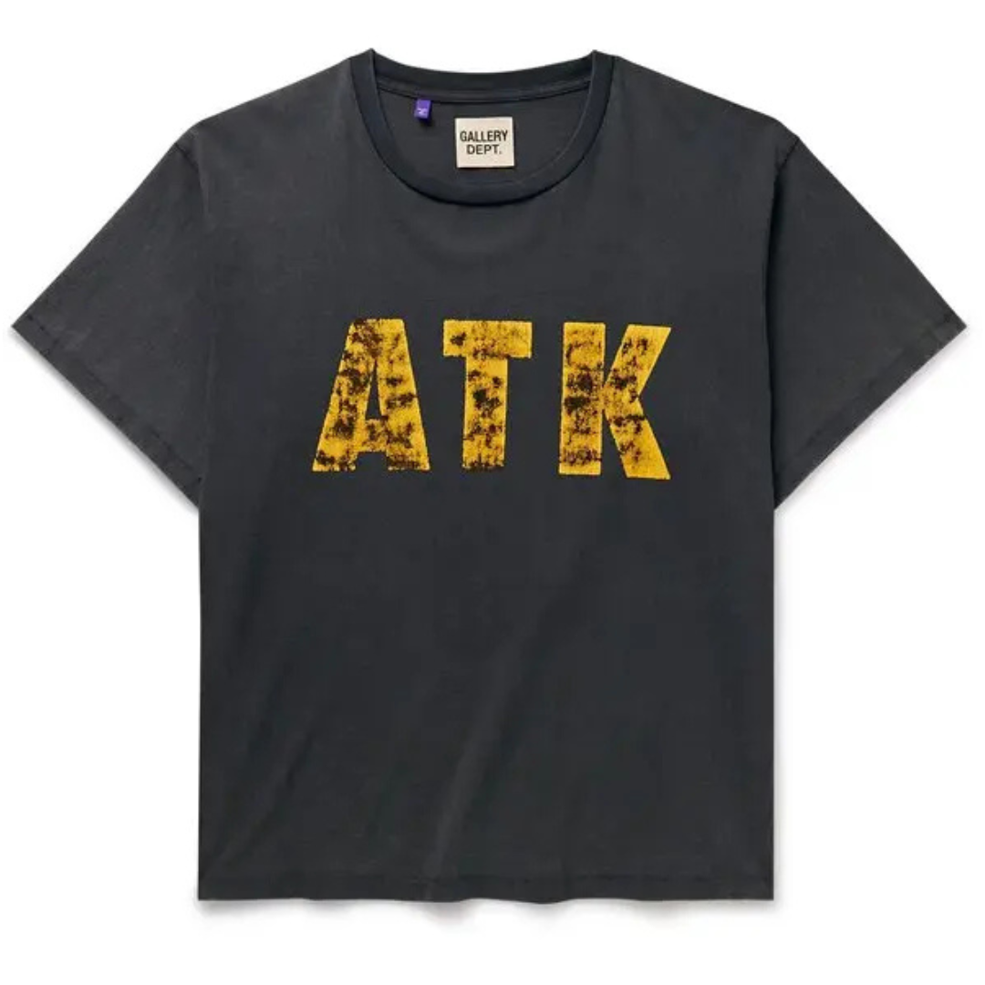 Gallery Dept. distressed logo print cotton jersey Tee