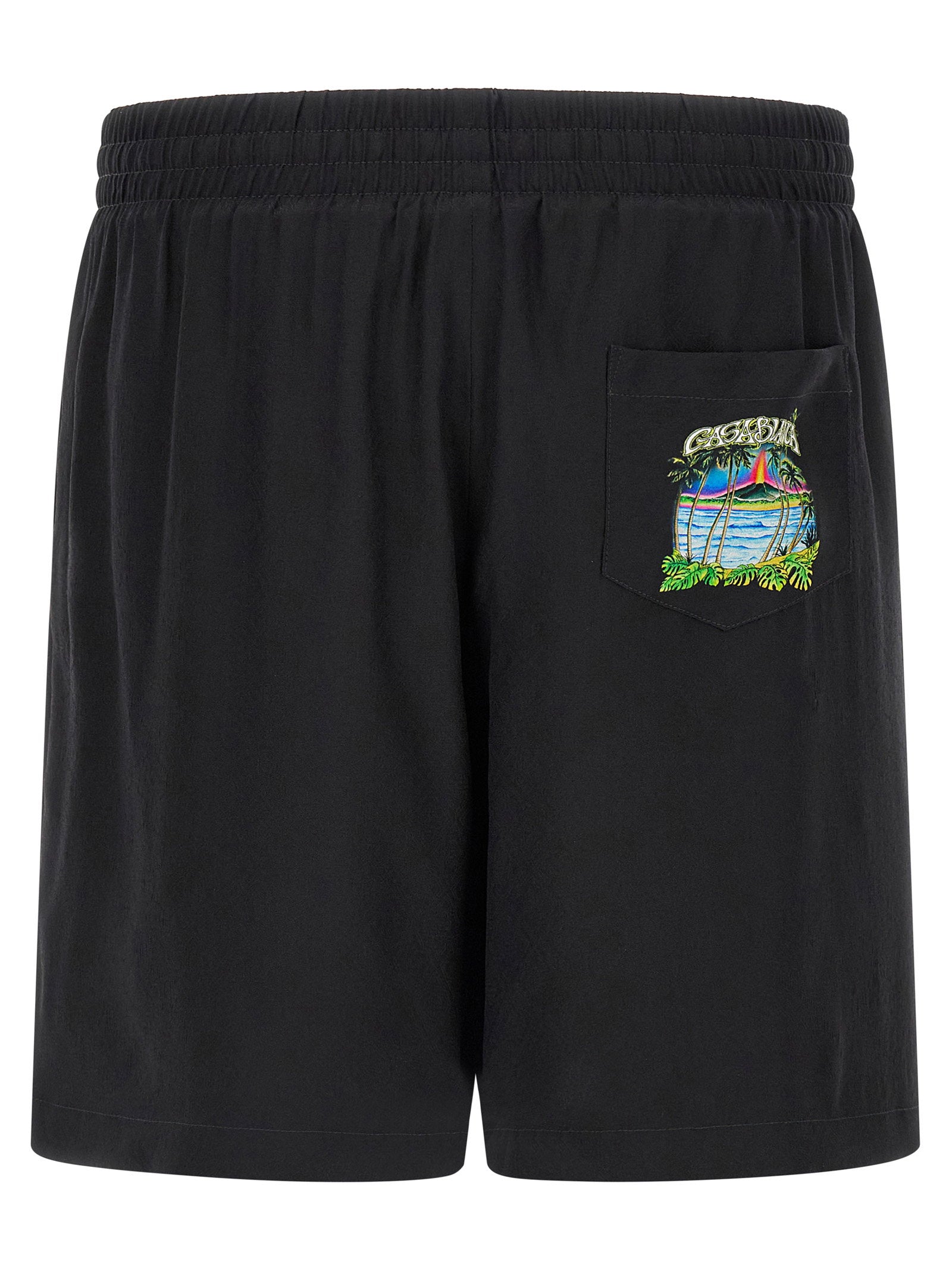 Casablanca Volcano Bermuda Shorts – 100% silk - view 2