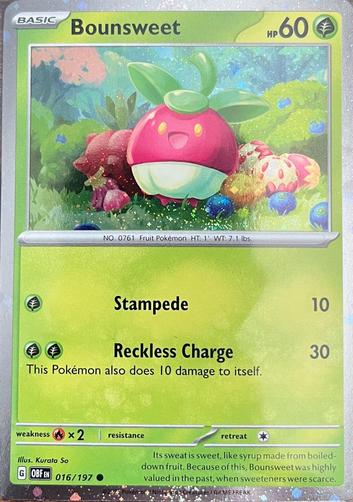 Promo tsareena ex – Pokémon Bounsweet - 016/197 - Promo [Tsareena ex Premium Collection] [sv03msp-016] [Cosmos Holo]