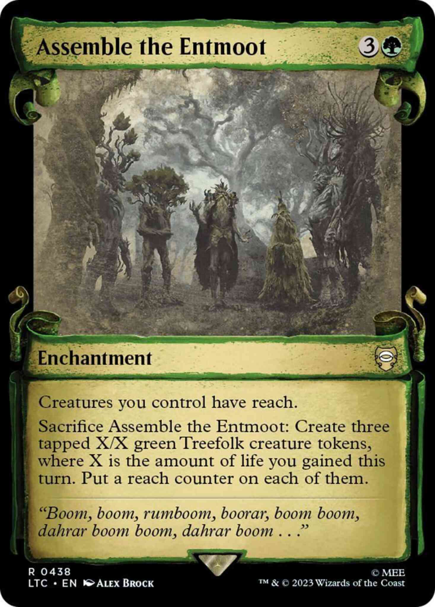 Magic Assemble the Entmoot [438] [Scrolls Showcase] [The Lord of the Rings: Tales of Middle-earth: Commander] [Non-Foil]