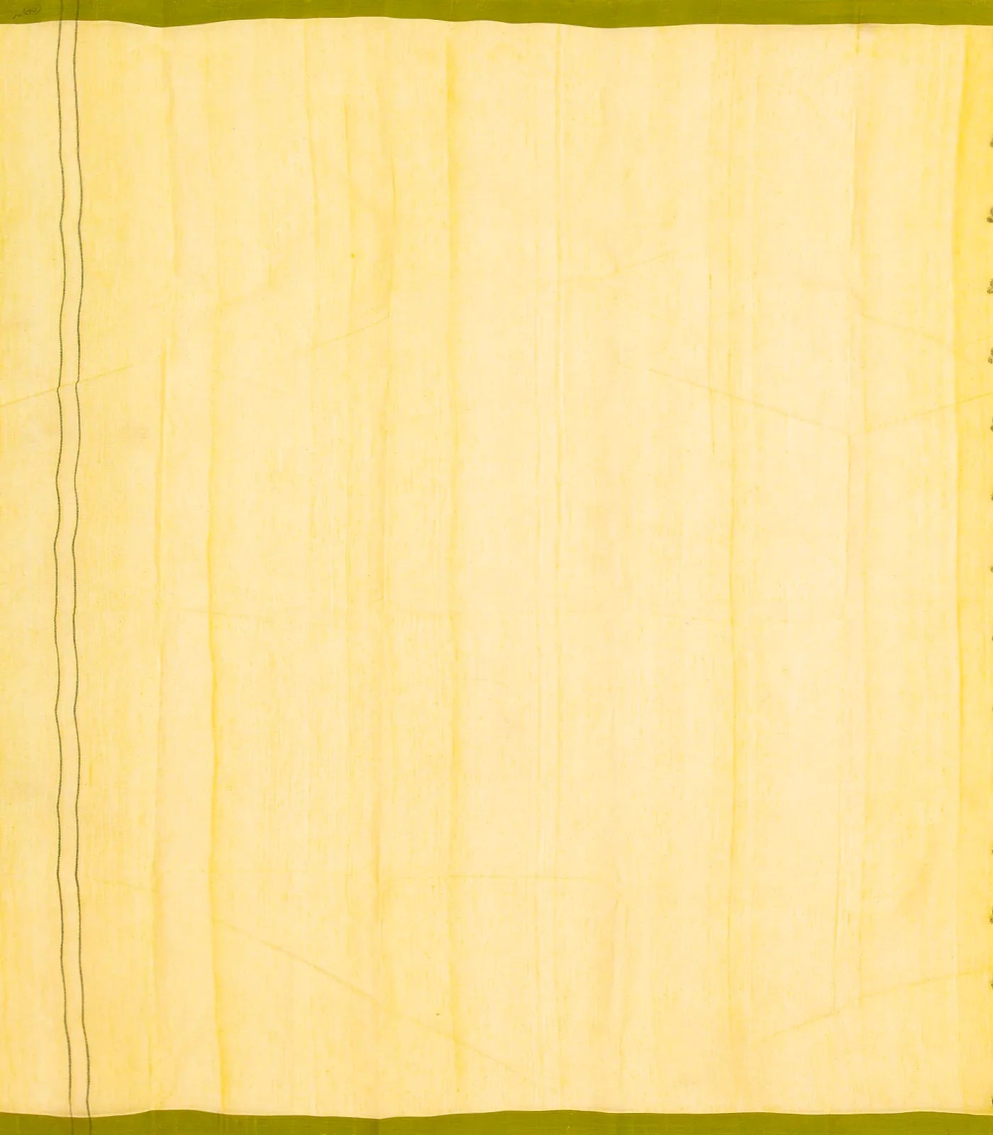 RmKV Yellow Bengal Cotton Saree With Mango Motifs - view 4