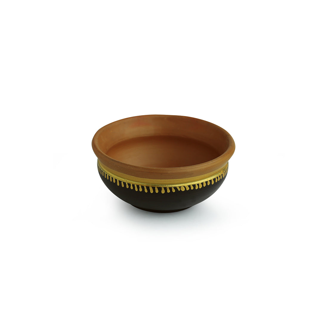 EXCLUSIVELANE 'Terra-Serves' Handpainted Serving Bowls In Earthen Terracotta (Set Of 4) - view 3