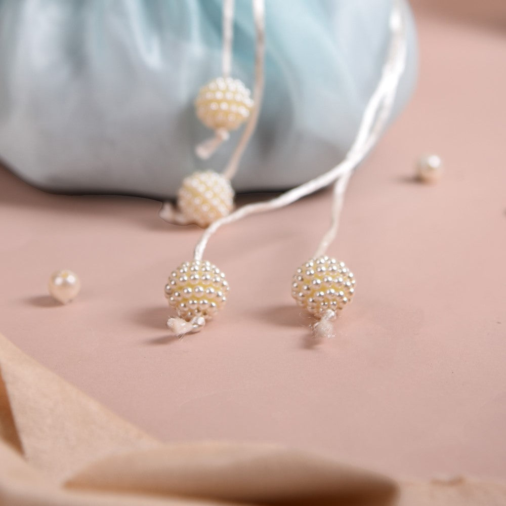 Nestasia Pearl Potli Bags For Gifting Set Of 2 - view 9