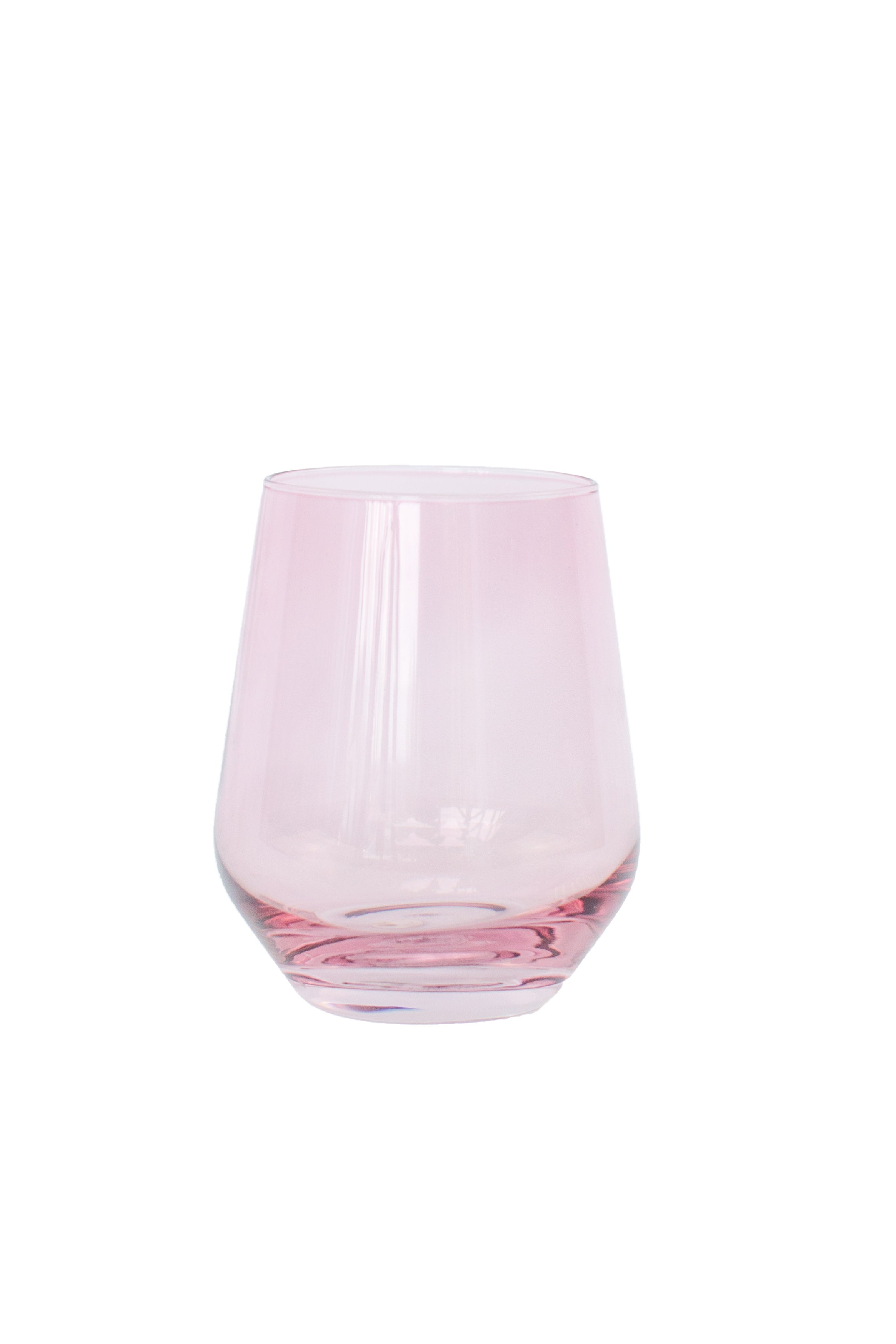 Estelle Colored Glass Estelle Colored Wine Stemless - Set of 6 {Rose} - view 11