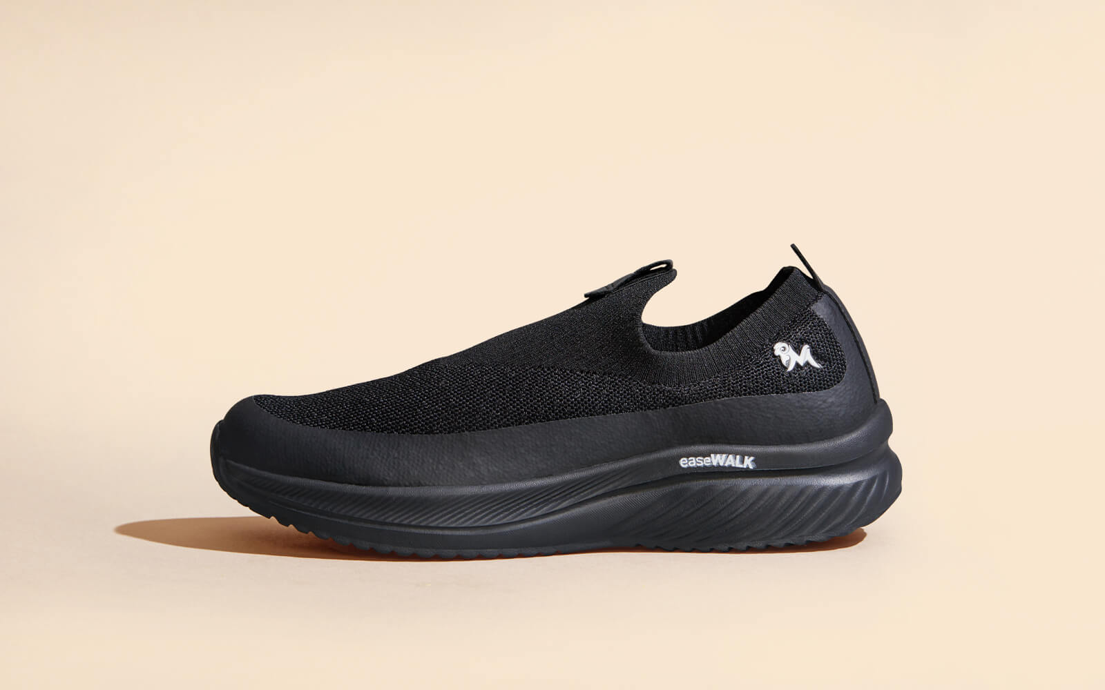 Neeman's Ease Walk Slip Ons : Black