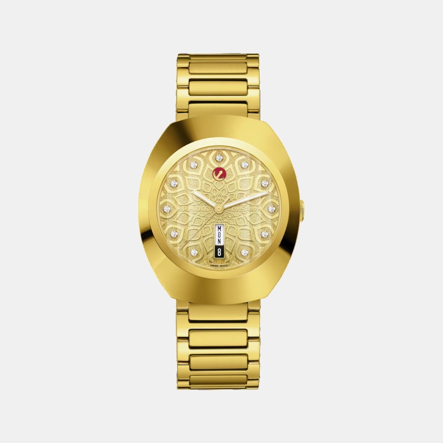 Rado Diastar Unisex Automatic Yellow Dial Analog Stainless Steel Watch R12161633
