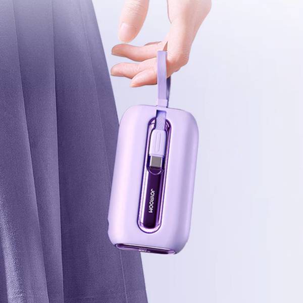 Million Cases Mini Compact 22.5W 10000mAh Power Bank with Dual Cables
