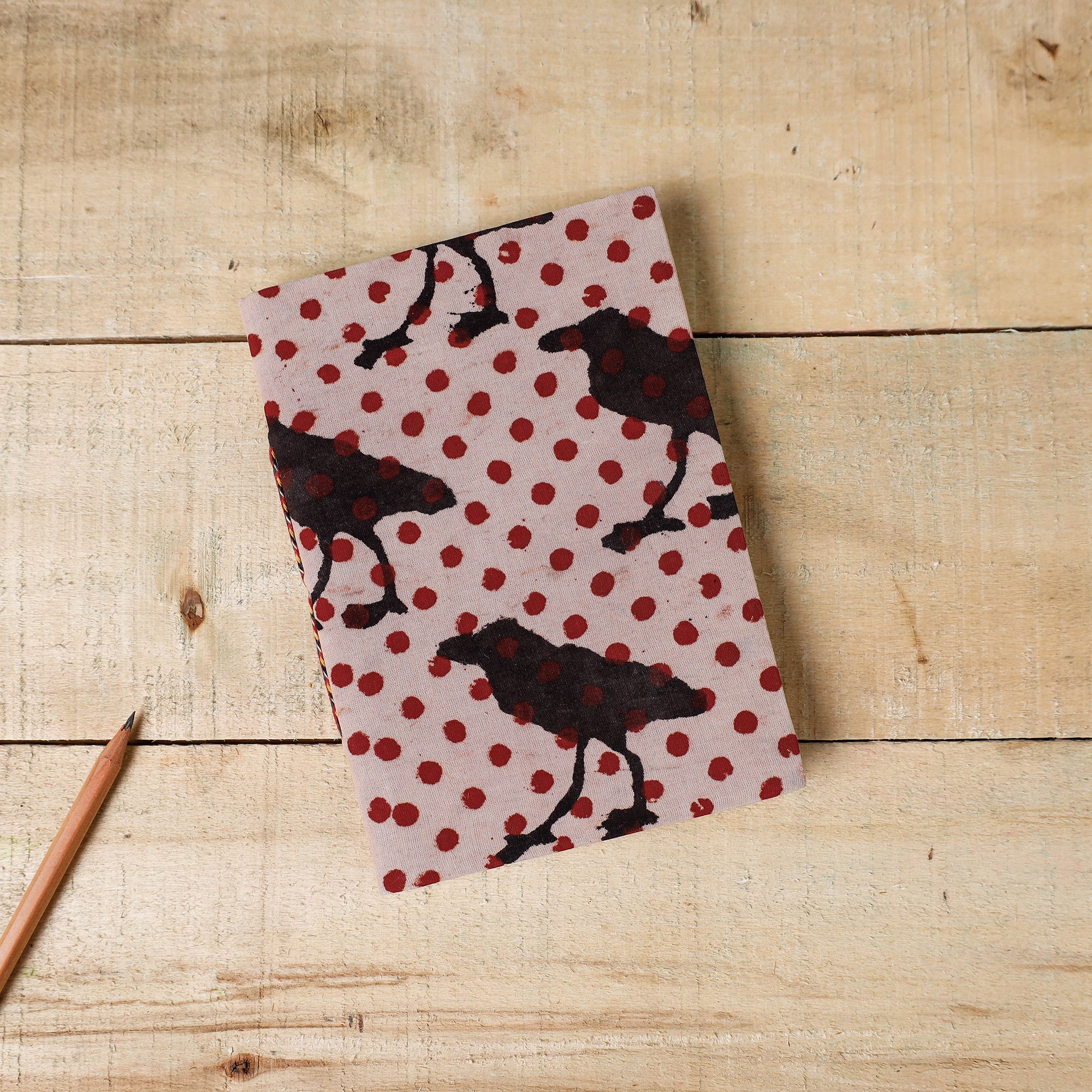 BINDAAS UNLIMITED Beige - Bindaas Fabric Cover Handmade Paper Notebook (7 x 5 in)