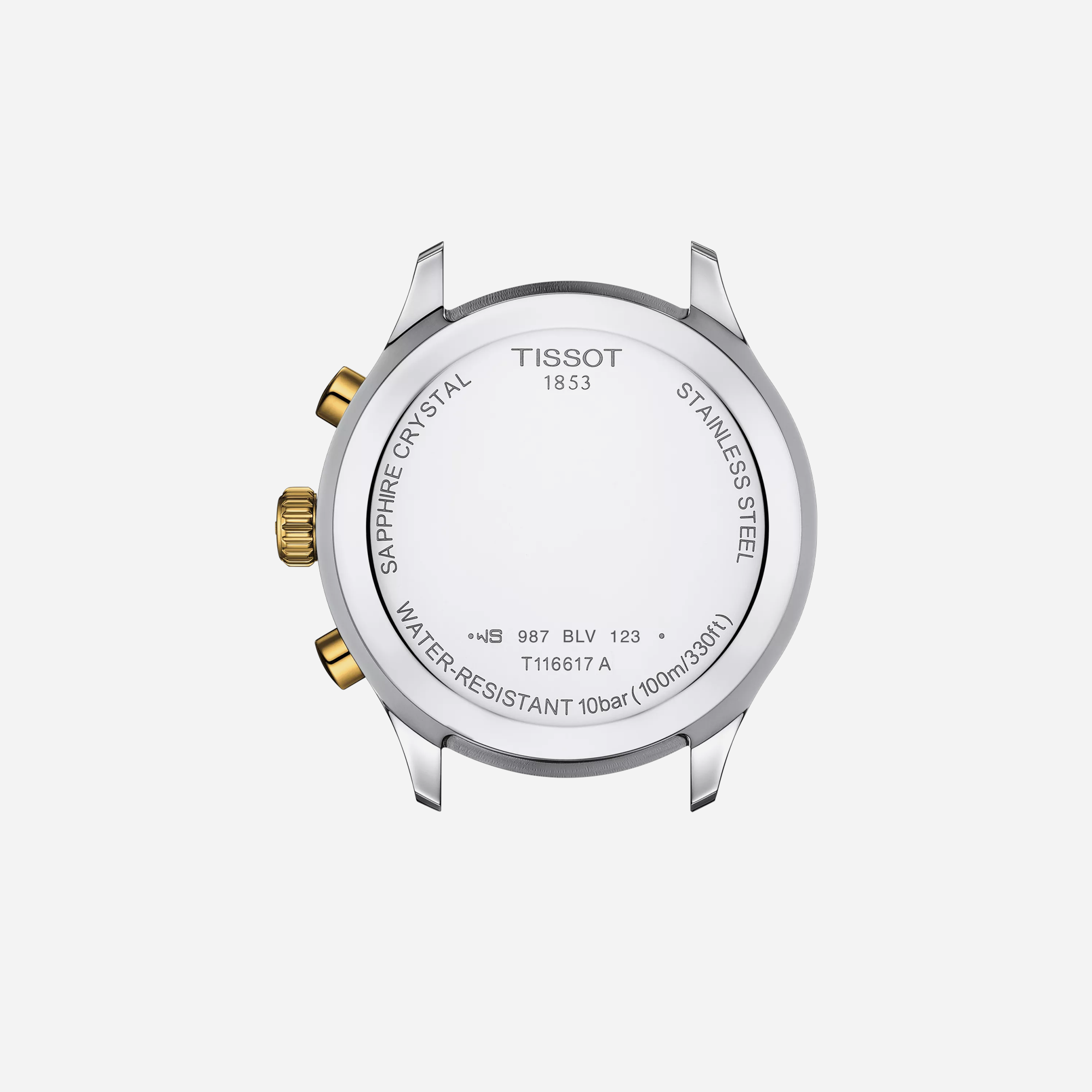 Tissot Chrono XL Classic Blue Dial Grey and Yellow Gold PVD 45mm - view 2