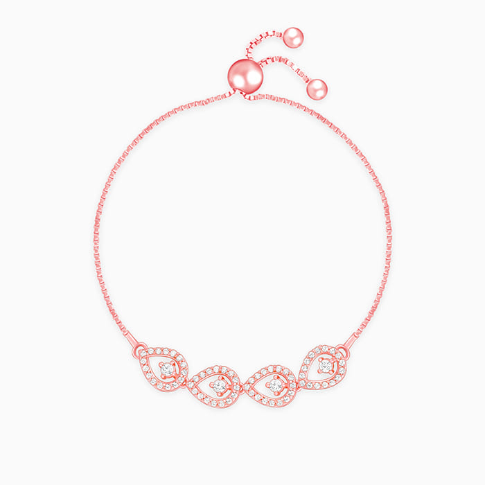 GIVA Jewellery Rose Gold Peary Love Bracelet
