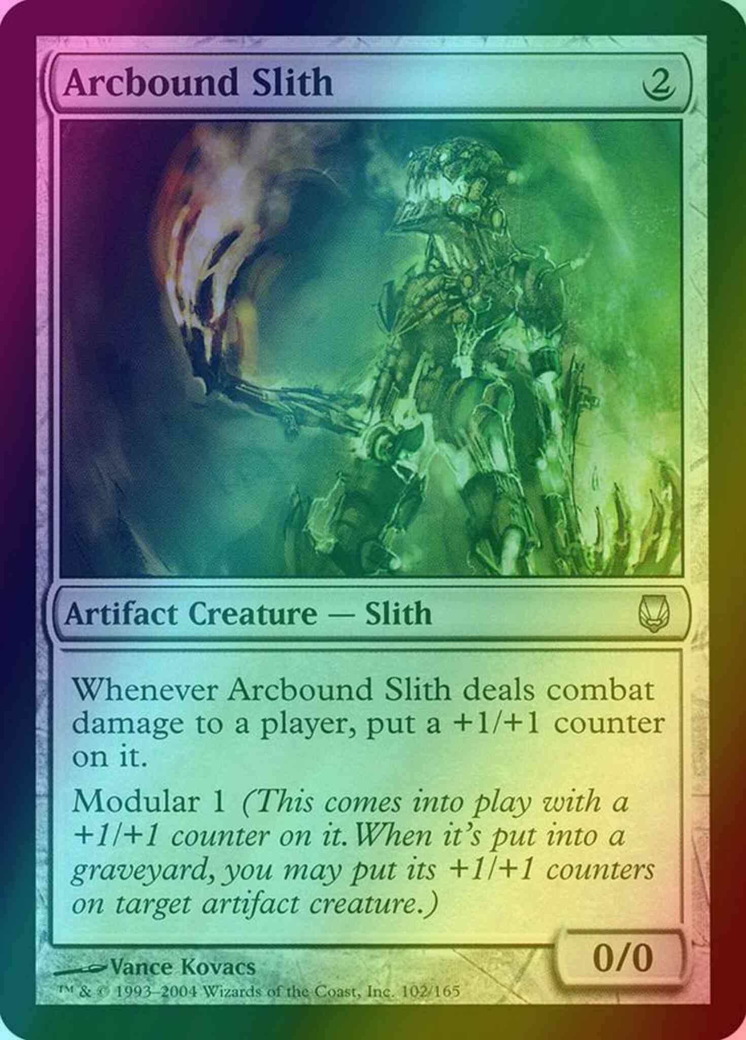Arcbound slith 102 – Magic Arcbound Slith [102] [Darksteel] [Foil]