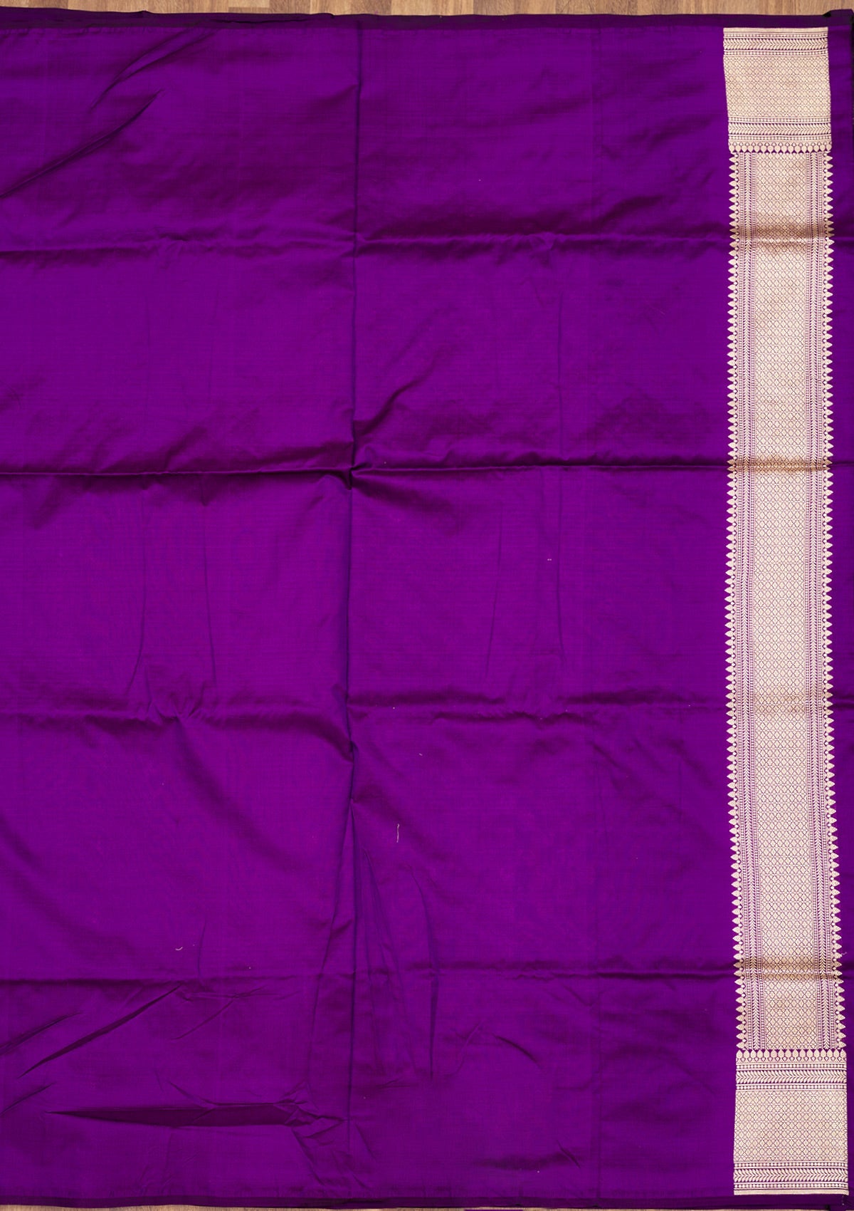 Koskii Purple Zariwork Pure Silk Saree – Women's - view 7