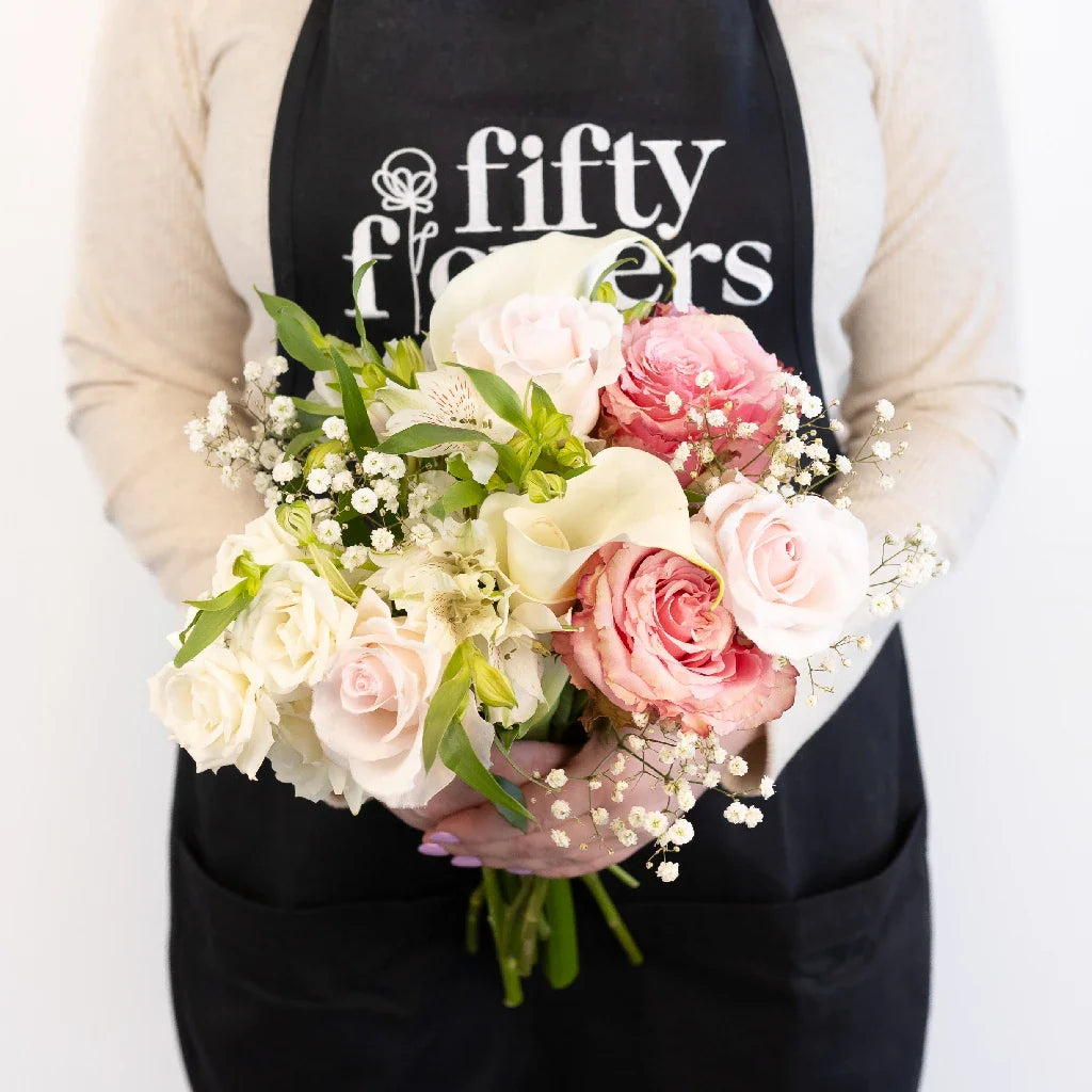 FiftyFlowers Pink Fuzzy Rose DIY Flower Kit - view 4