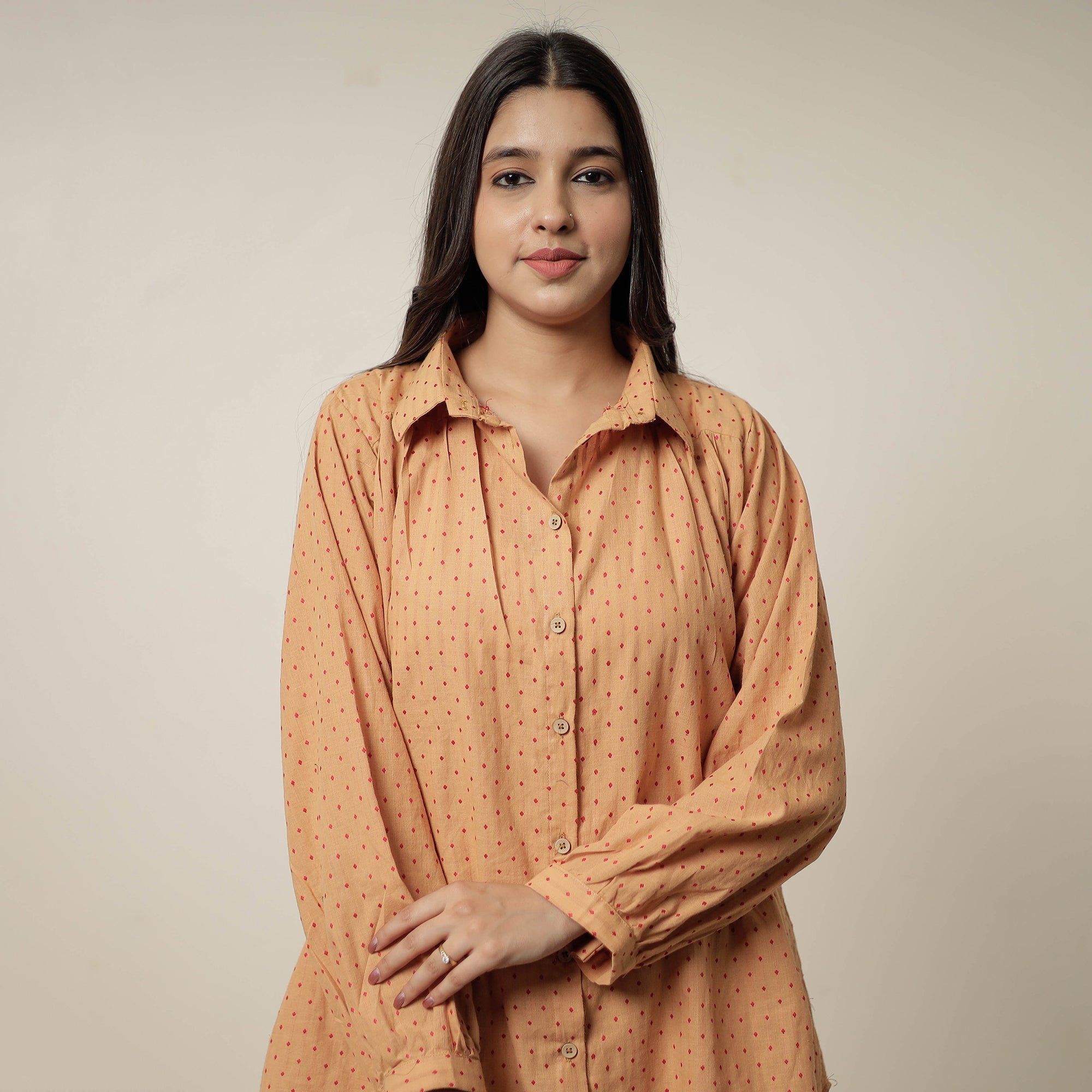 ITOKRI CASUALS Brown - Jacquard Cotton Co-Ord Set 03 - view 5