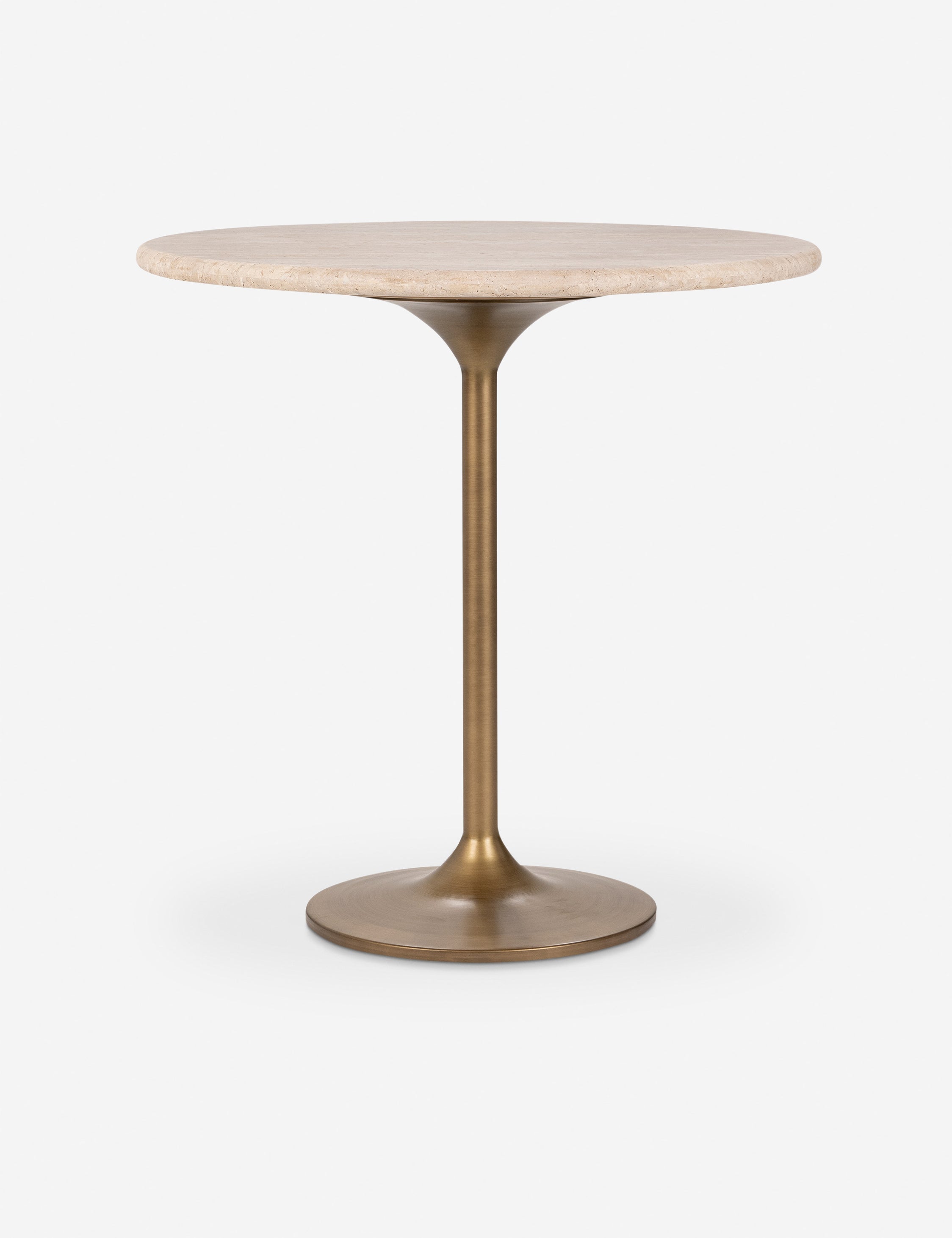 Lulu and Georgia Elzo Round Counter Table – Travertine