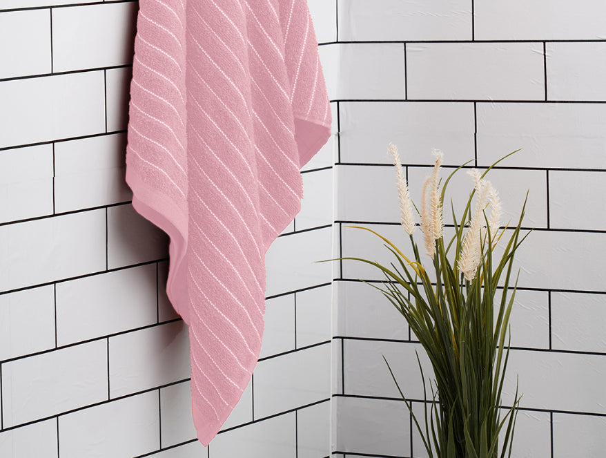100 cotton bath – Spaces India Parfait Pink 100% Cotton Bath Towel - 2-In-1 By Welspun