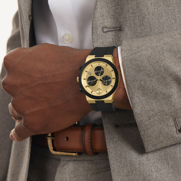 Movado Bold Fusion Gold Dial Men 44.5mm – Yellow Gold - view 3