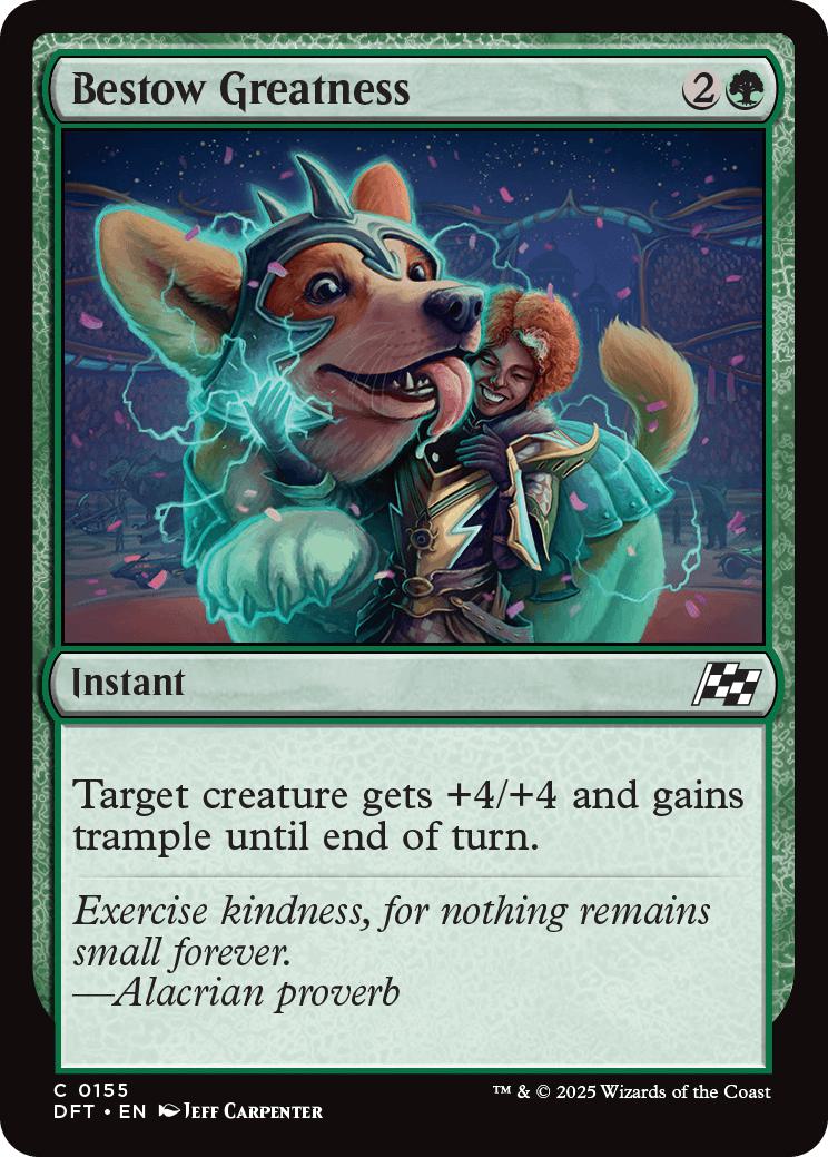 Bestow greatness 155 – Magic Bestow Greatness [155] [Aetherdrift] [Non-Foil]