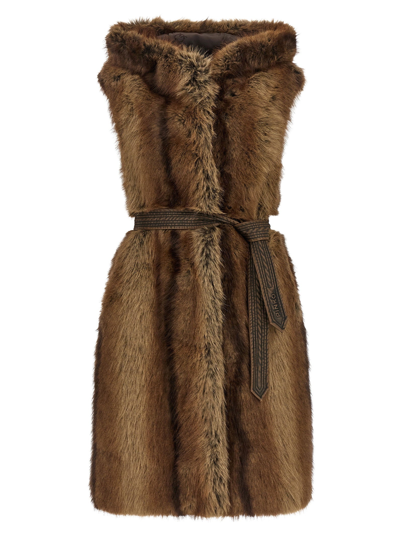 Pinko Galearis Faux Fur Vest – 100% polyester