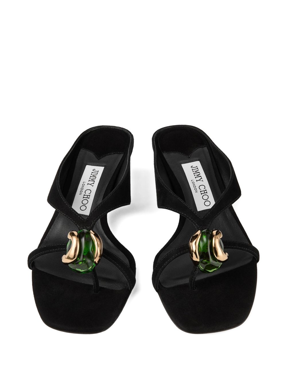 JIMMY CHOO Sandals BLACK – 100% Goat - view 3