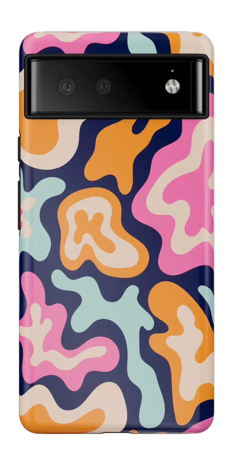 Casetry Midnight Color Splash | Abstract Retro Google Pixel Case