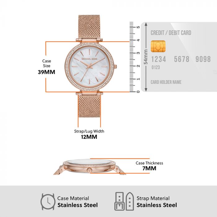 Michael Kors Darci White Dial Women 39mm - view 3