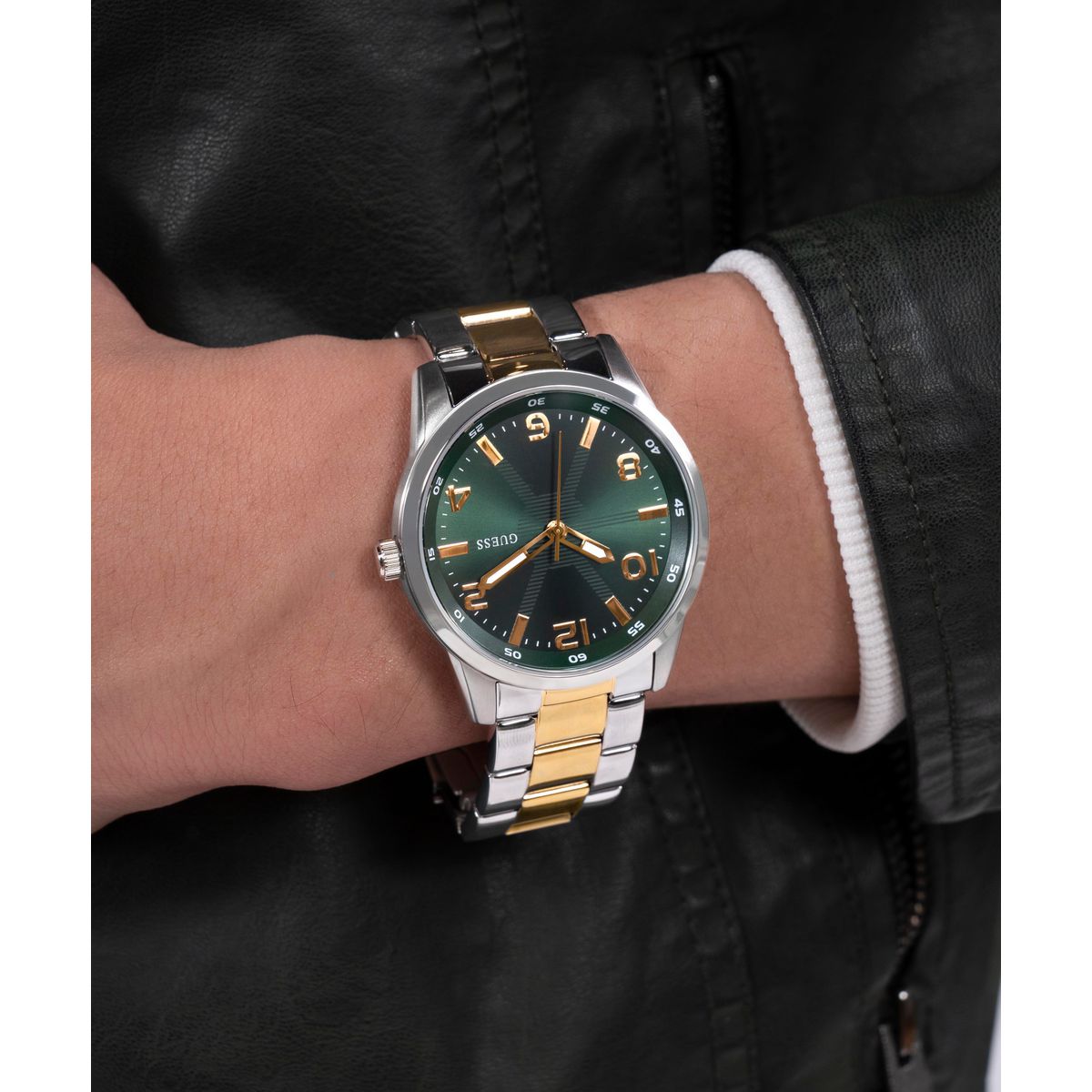 Guess Sport Men Quartz Green Dial Analog Stainless Steel Watch GW0804G4 - view 8
