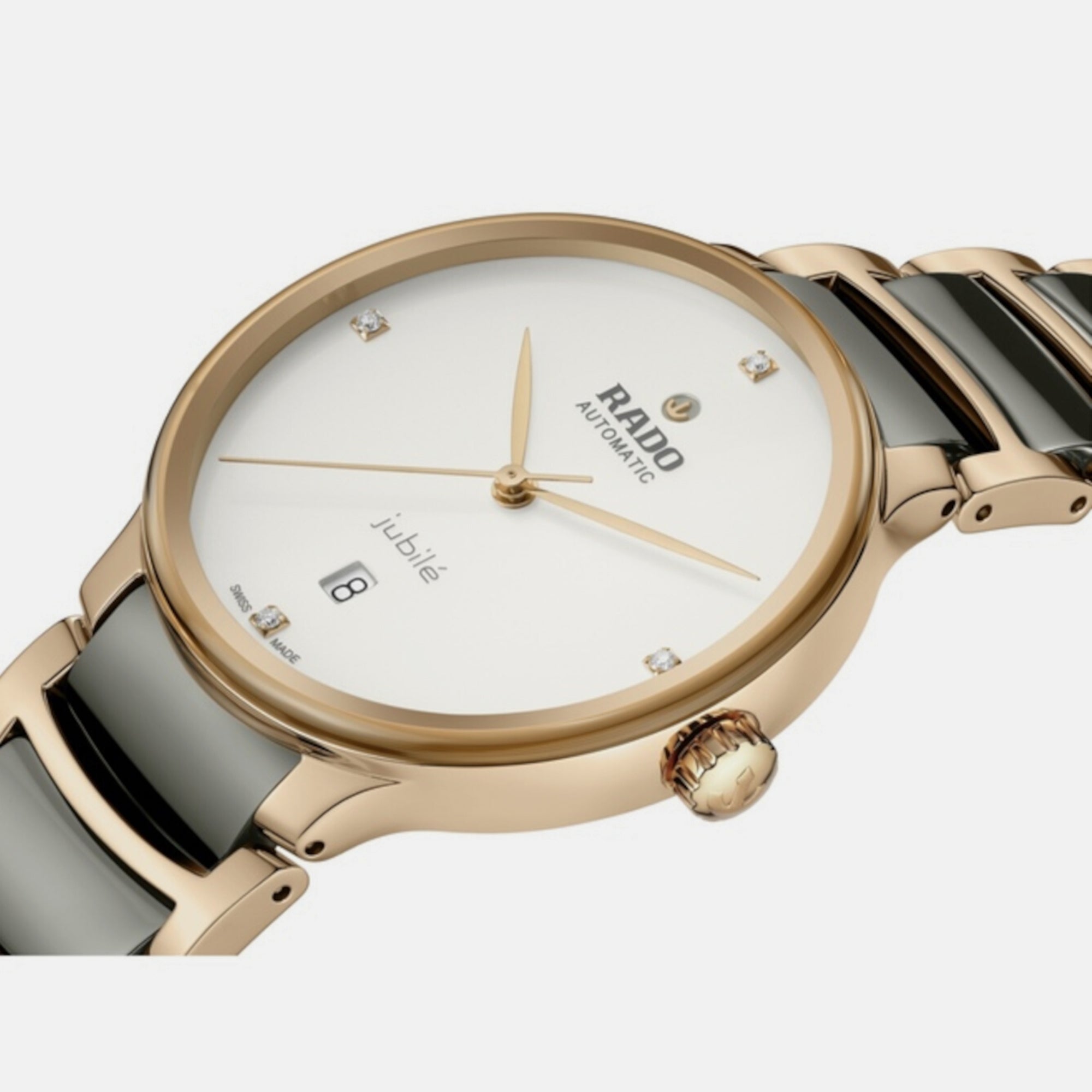 Rado Centrix Unisex Automatic White Dial Analog Stainless Steel Watch R30017722 - view 3