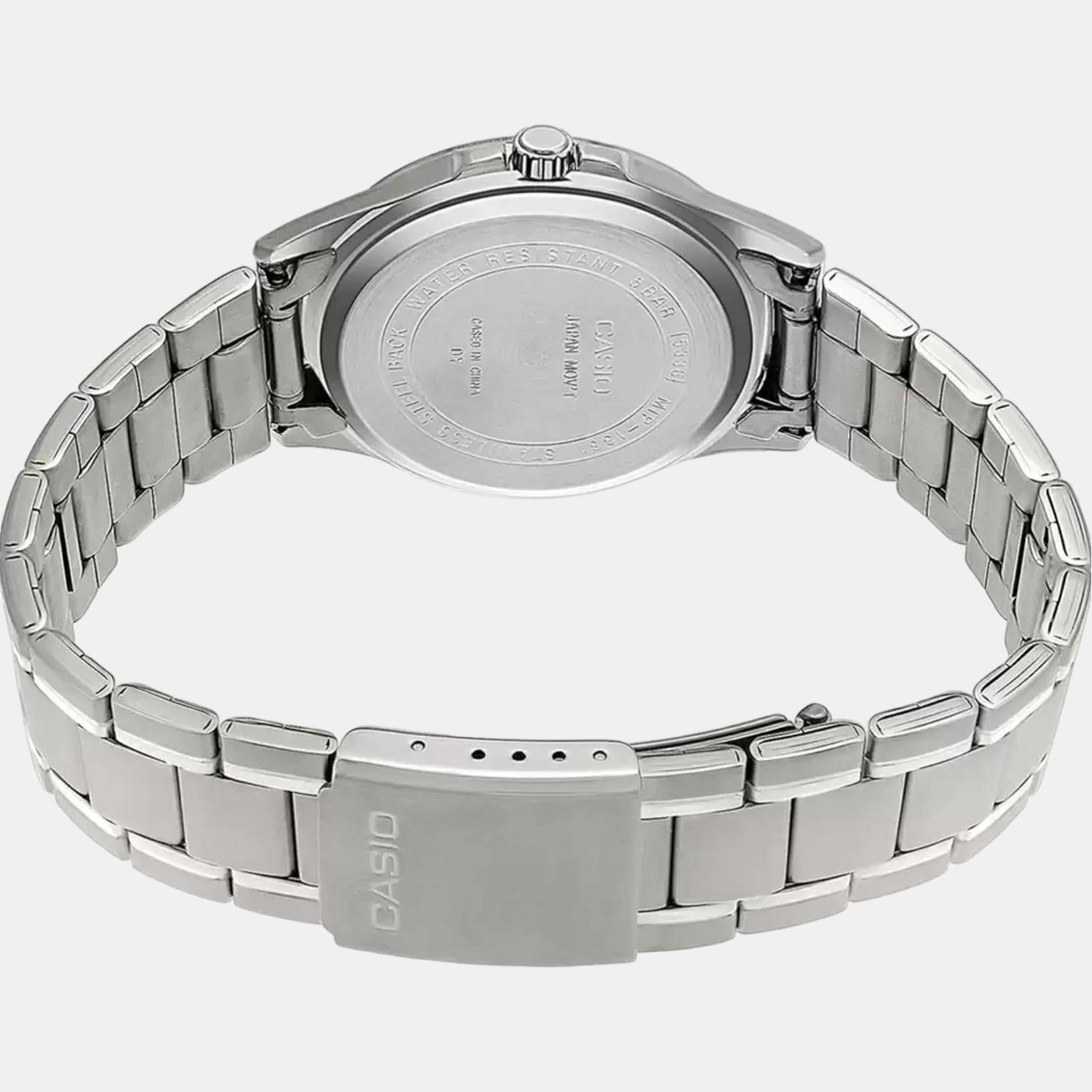 Casio Enticer Men Quartz Silver Dial Analog Stainless Steel Watch A841 - view 4