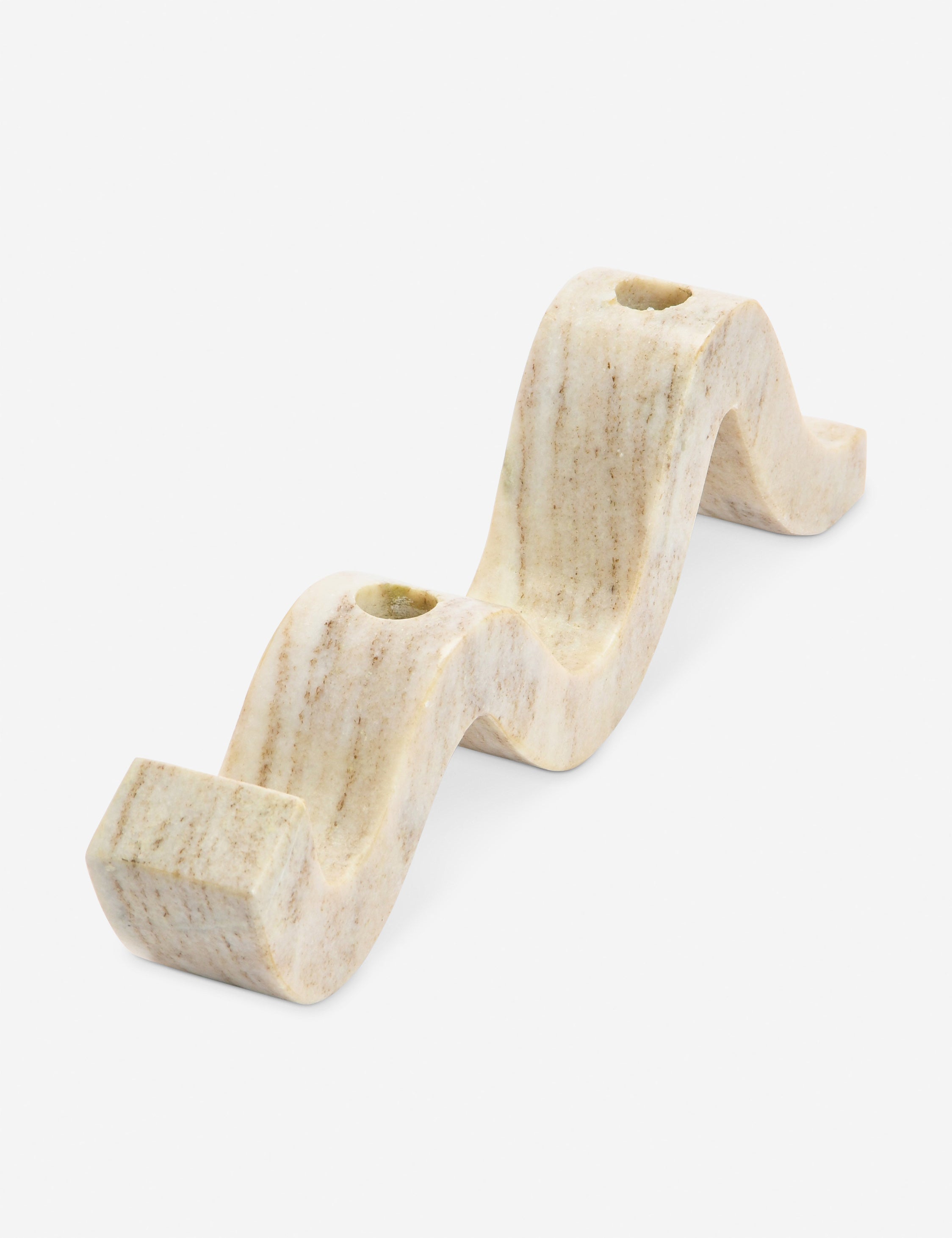 Lulu and Georgia Dylani Double Candle Holder – Natural - view 4