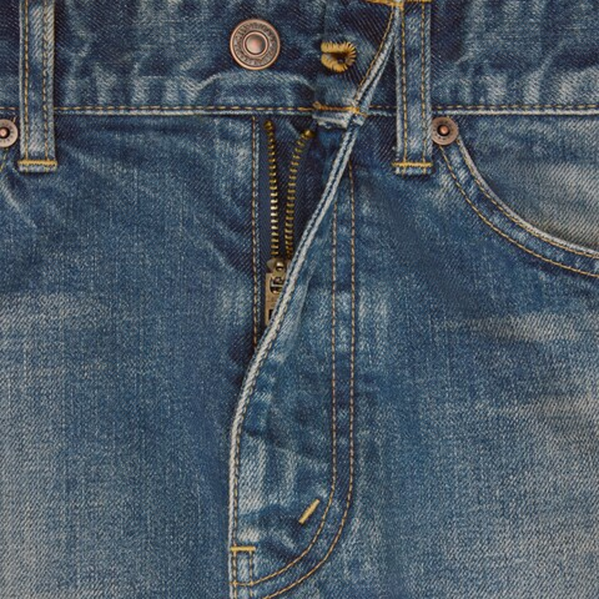 Celine Skinny Jeans in Trail Wash Denim - view 2