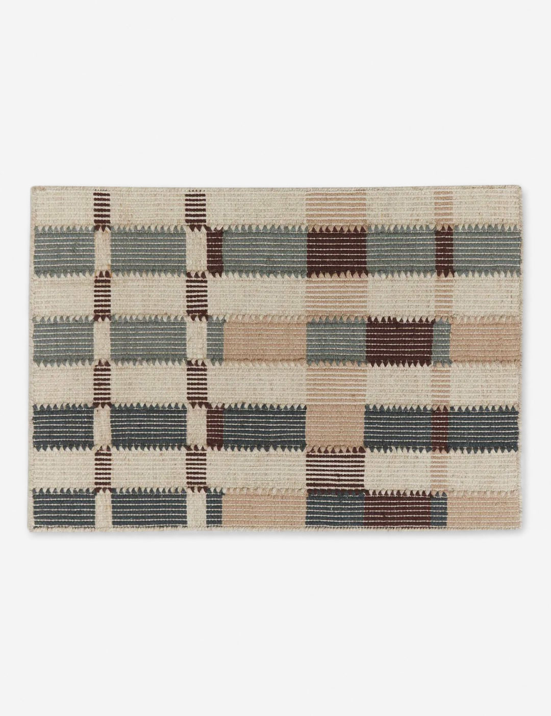 Lulu and Georgia Marli Flatweave Wool Rug by Nina Freudenberger - view 6