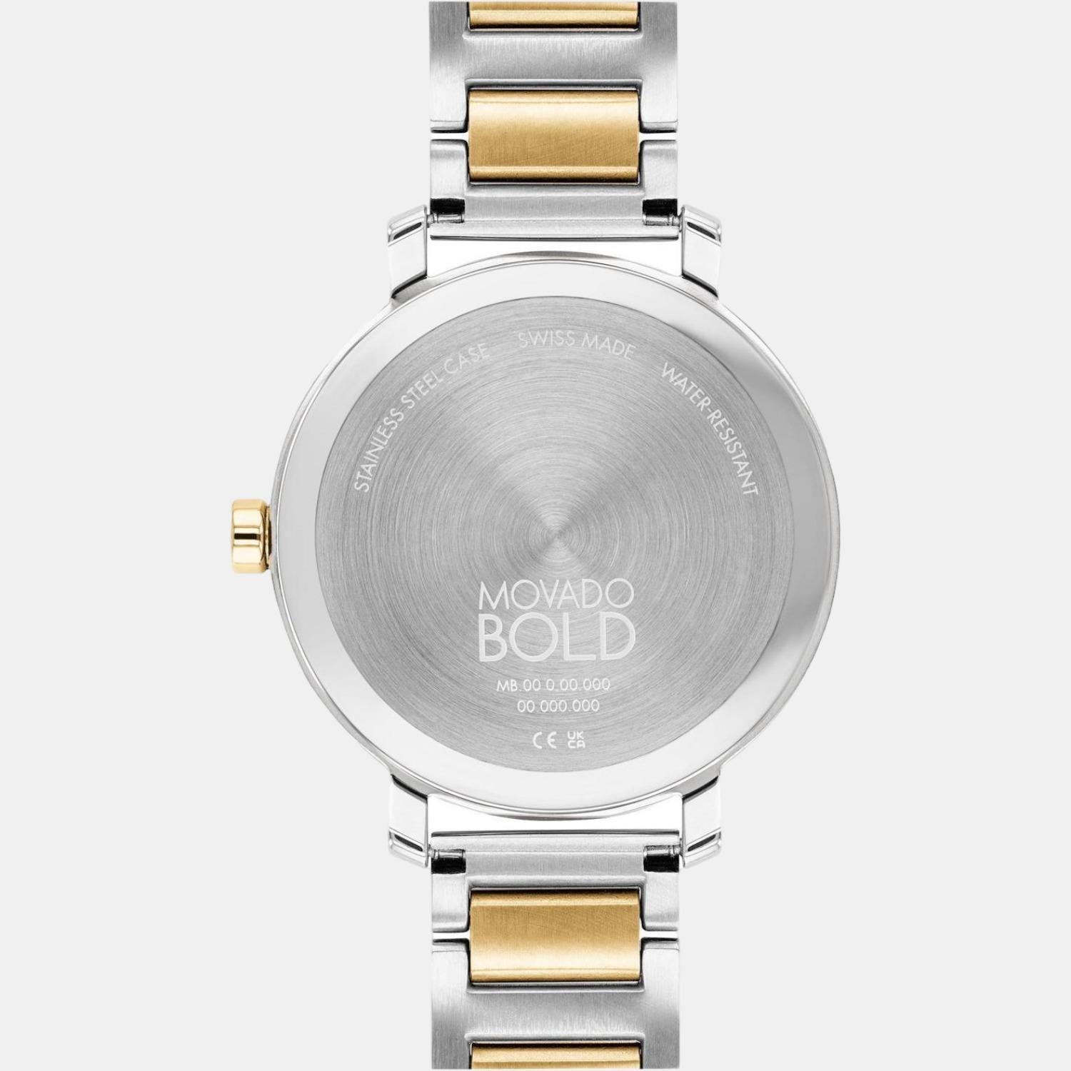 Movado Bold Evolution Men Quartz Grey Dial Analog Stainless Steel Watch 3600825 - view 3
