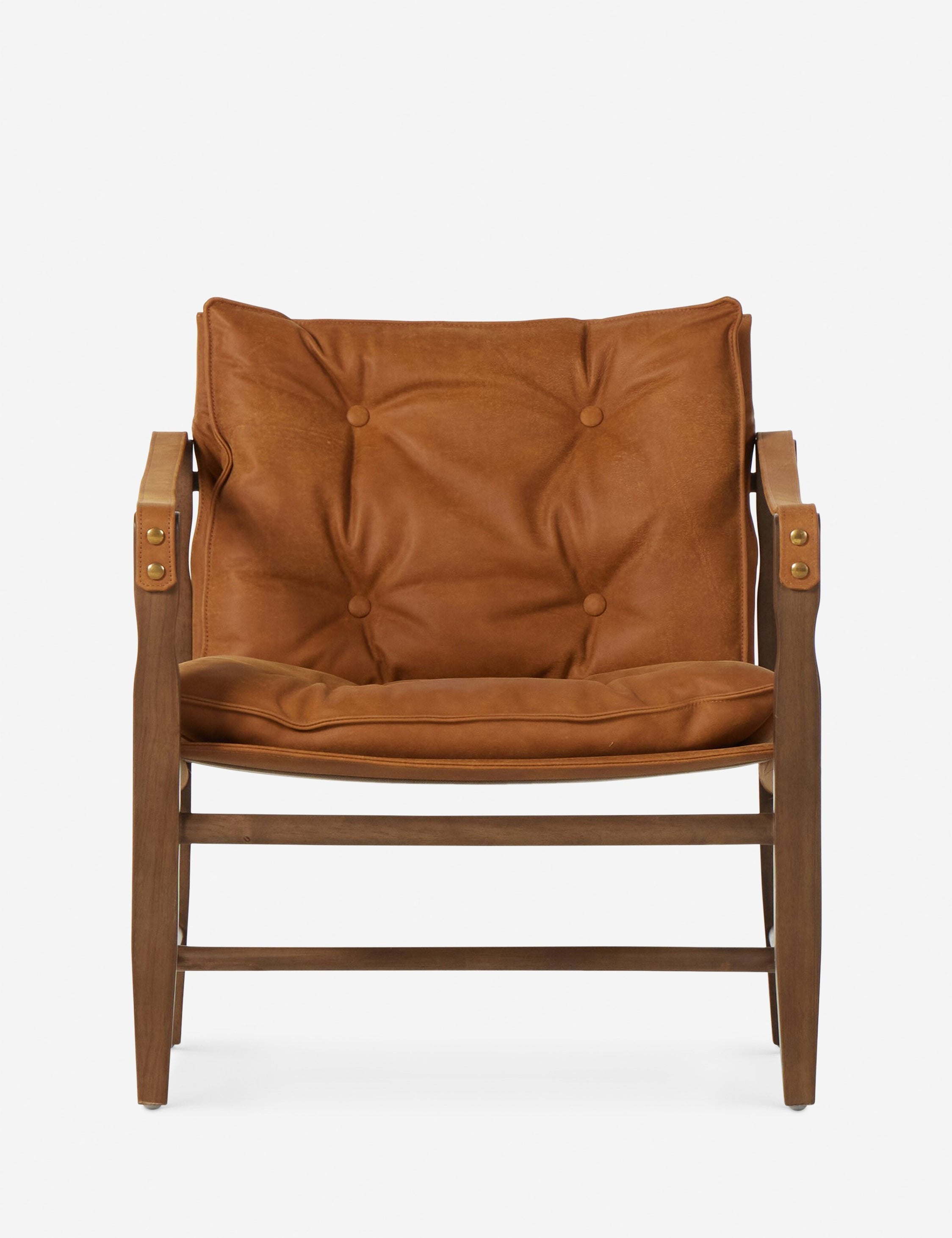 Lulu and Georgia Caruso Accent Chair – Cognac Leather