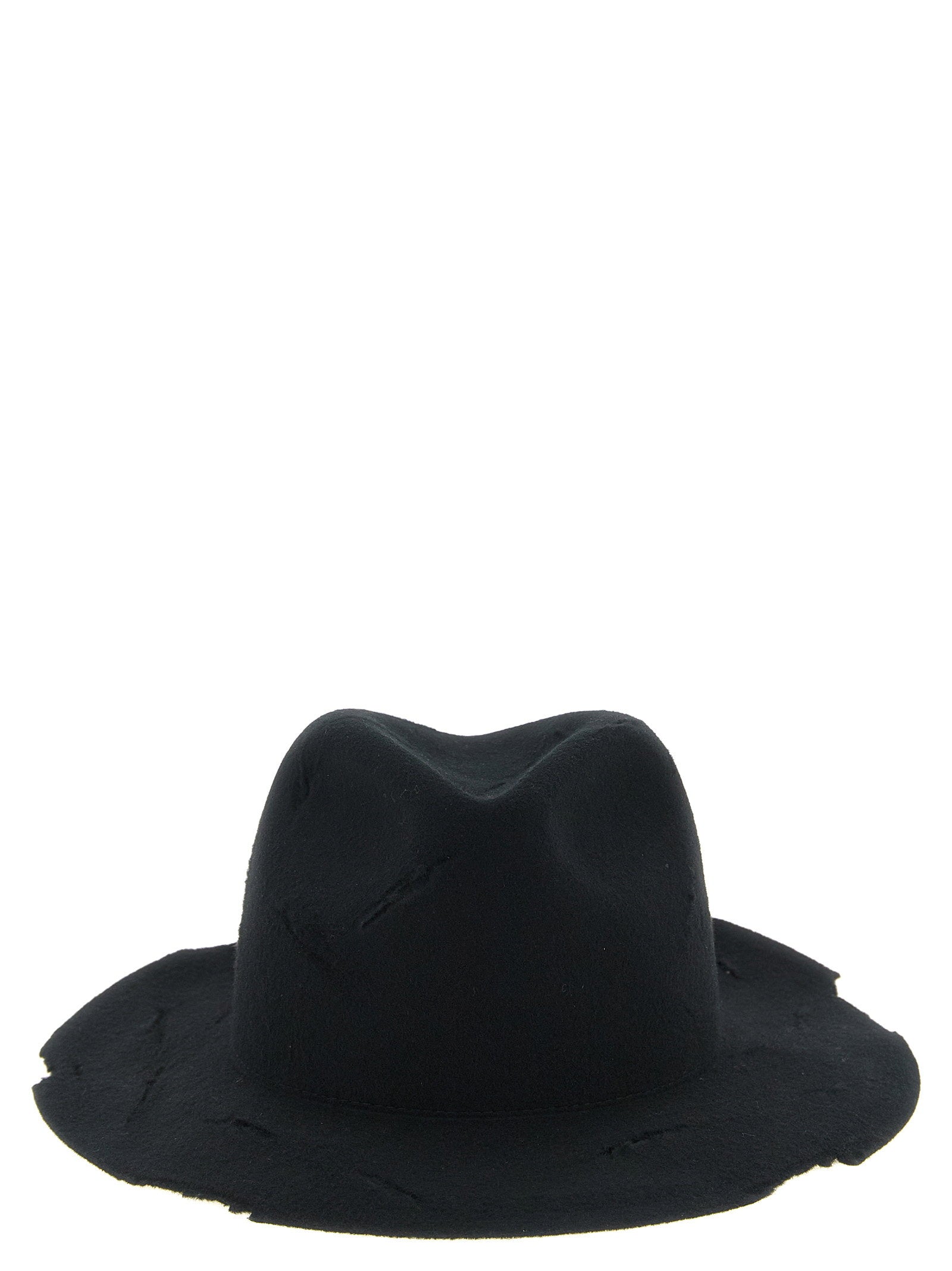 Yohji Yamamoto Cut-out Hat – 100% wool
