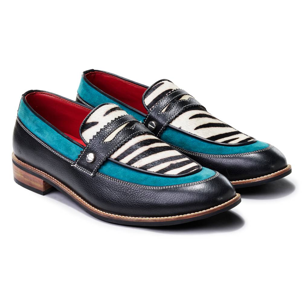 Banjaaran India Zebra Loafers_ Mens (discontinued)