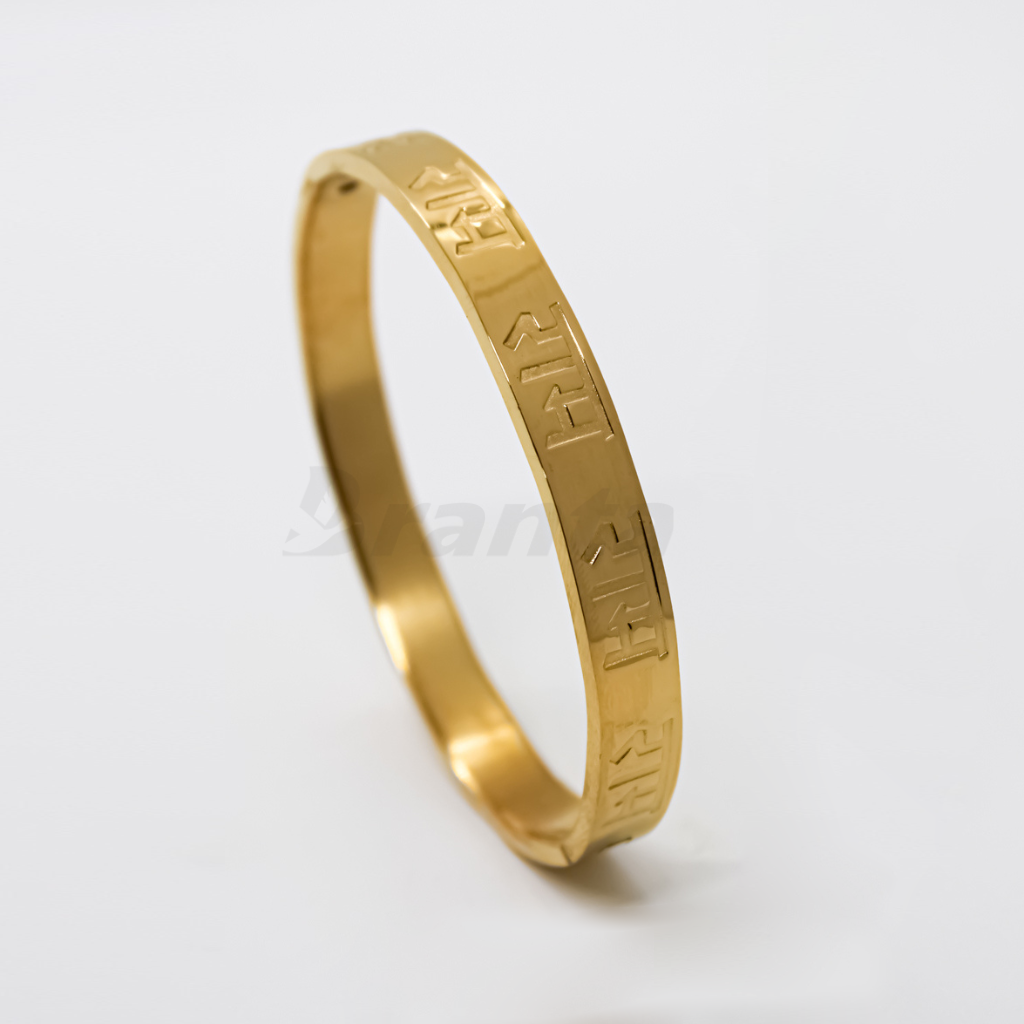 Branta Divine Ram Men's Gold Bracelet