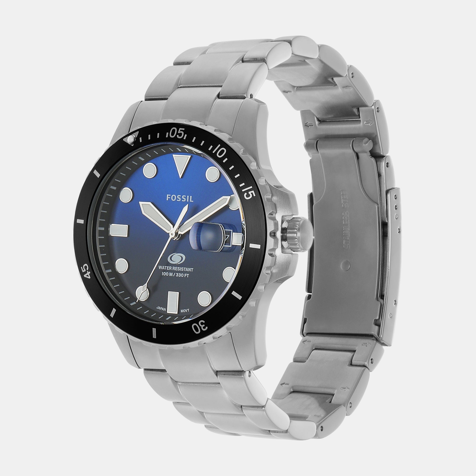 Fossil Blue Dive Men Quartz Two Tone Dial Analog Stainless Steel Watch FS6038 - view 7