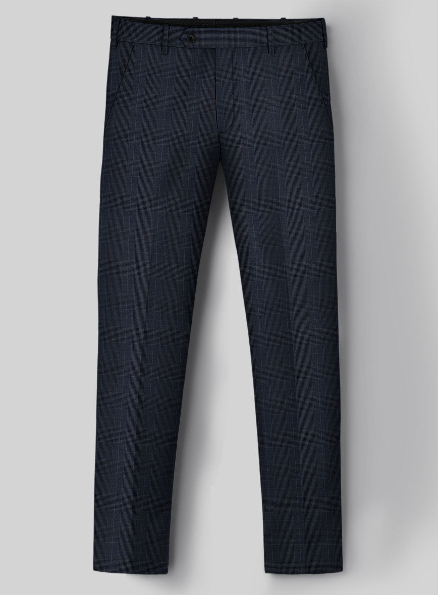 StudioSuits Napolean Canzo Glen Dark Blue Wool Suit - view 5