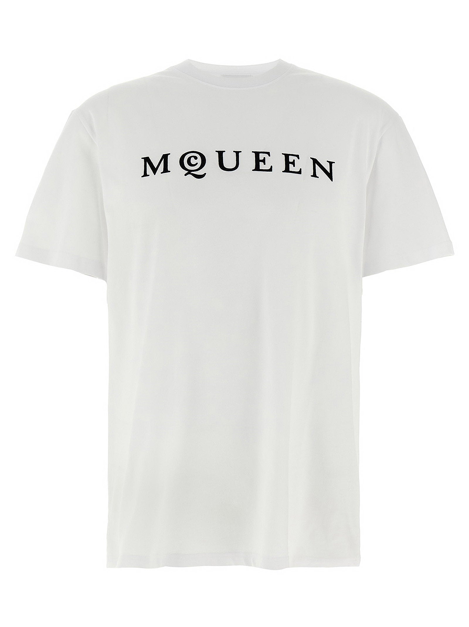Alexander McQueen Flocked Mcqueen T-shirt – 100% cotton